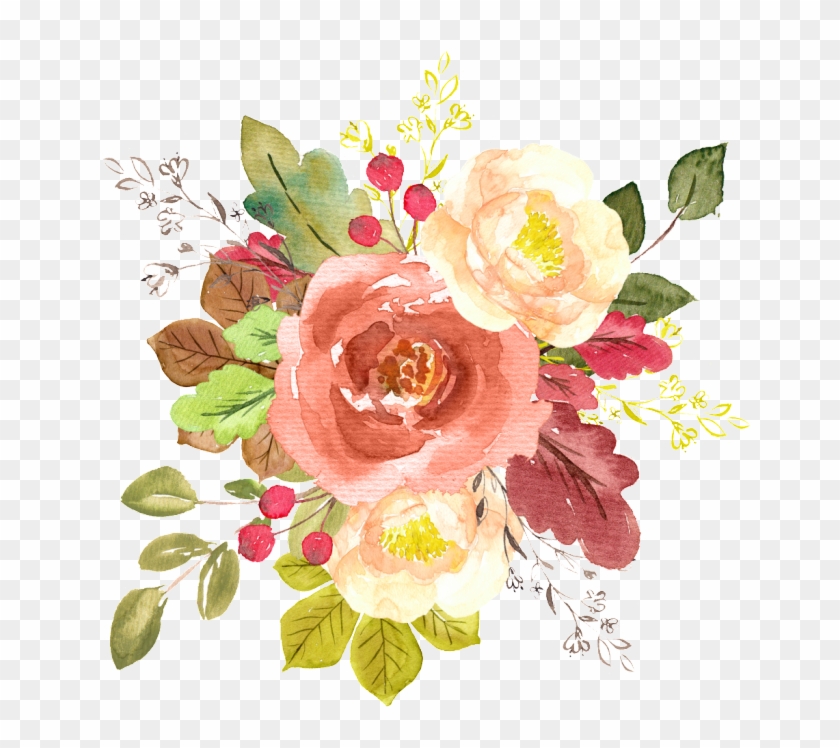 Watercolor Flower Free Illustration - Watercolor Painting Clipart