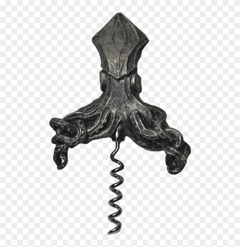 Squid Corkscrew, Cast In Resin Infused With Iron Powder - Antique Clipart #4263092