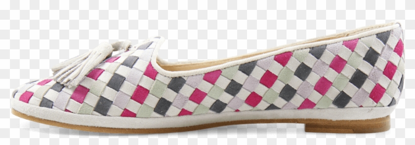 Kate 16 Suede Lune Dark Grey Lila Pink Jade Tassel - Ballet Flat Clipart