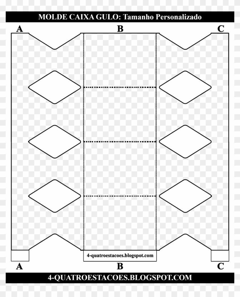 Molde Limpo Para Imprimir Png, Transparente Caixa Gulo,caixa - Molde Caixa Bala Png Clipart