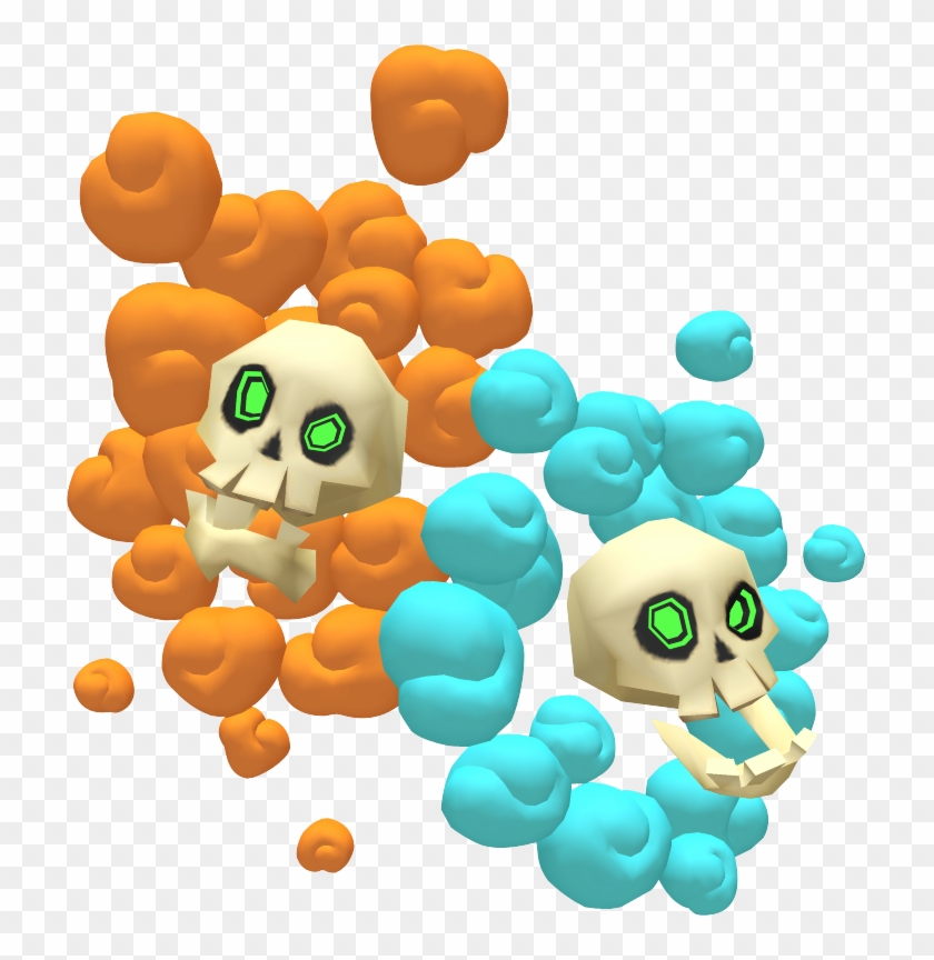 Bubble Figurine - Zelda Wind Waker Skull Clipart