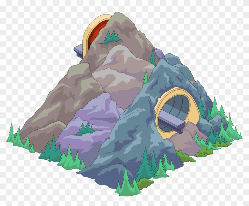 Monorail Tunnel - The Simpsons Clipart #4266155