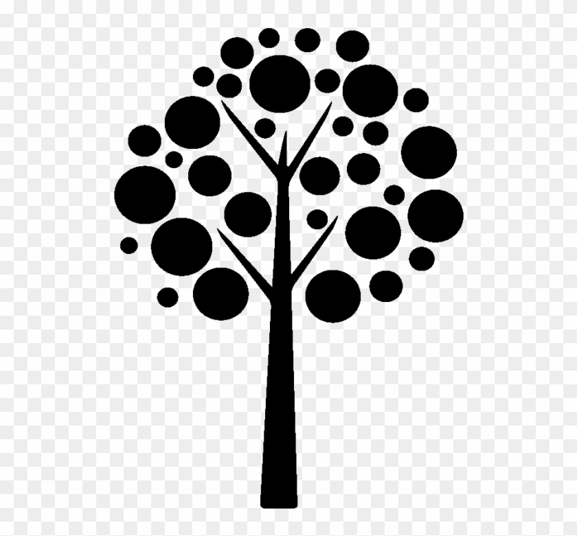 Arbre Noir Png - Unique Design Of Stencils Clipart #4266416