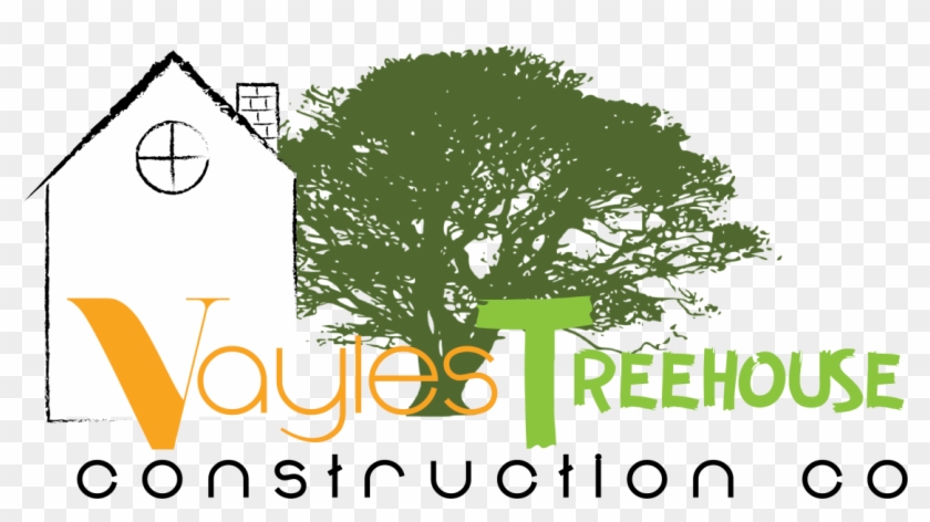 Vayles Treehouse Construction Company - Silhouette Tree Branches With Leaves Clipart #4266512