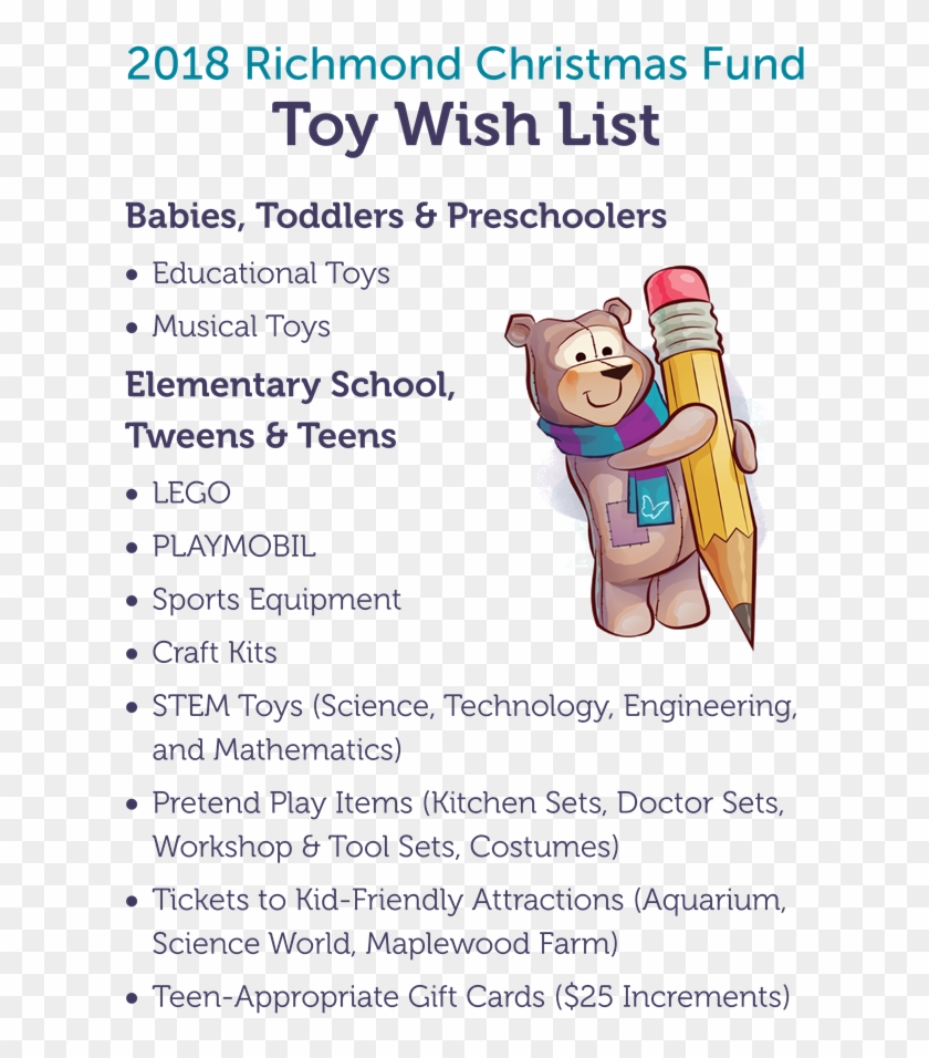2018 Toy Wish List , Png Download - Cdt Landes Clipart