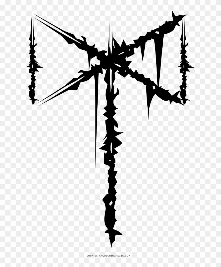 Alchemy Symbol Coloring Page - Illustration Clipart