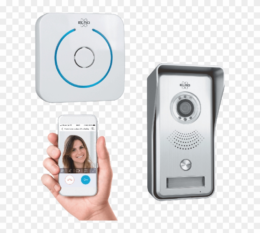 Video Ip Door Intercom System With App And Wireless - Wifi Deurbel Clipart #4266881