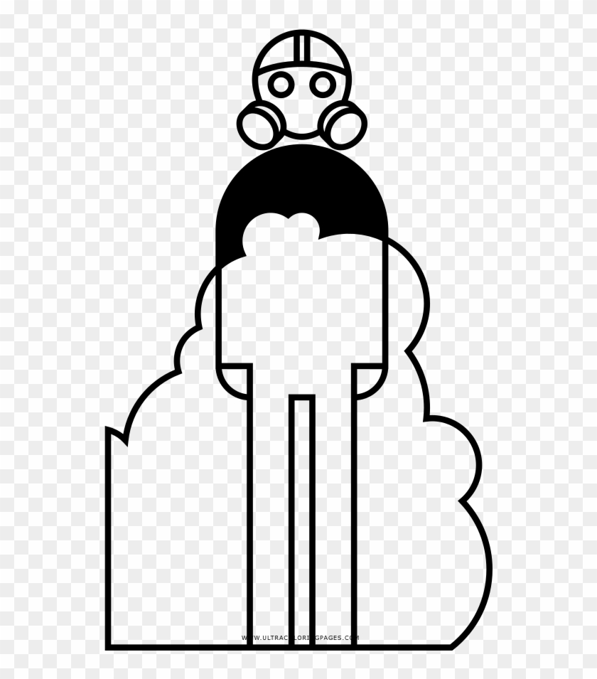 Gas Página Para Colorear Clipart