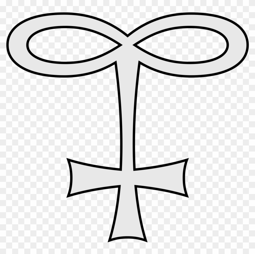 Alchemy Vector File - Unendlich Zeichen Mit Kreuz Clipart #4267074