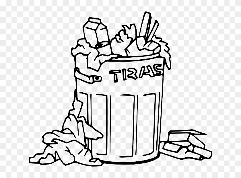 Trash Clipart Black And White - Png Download #4267134