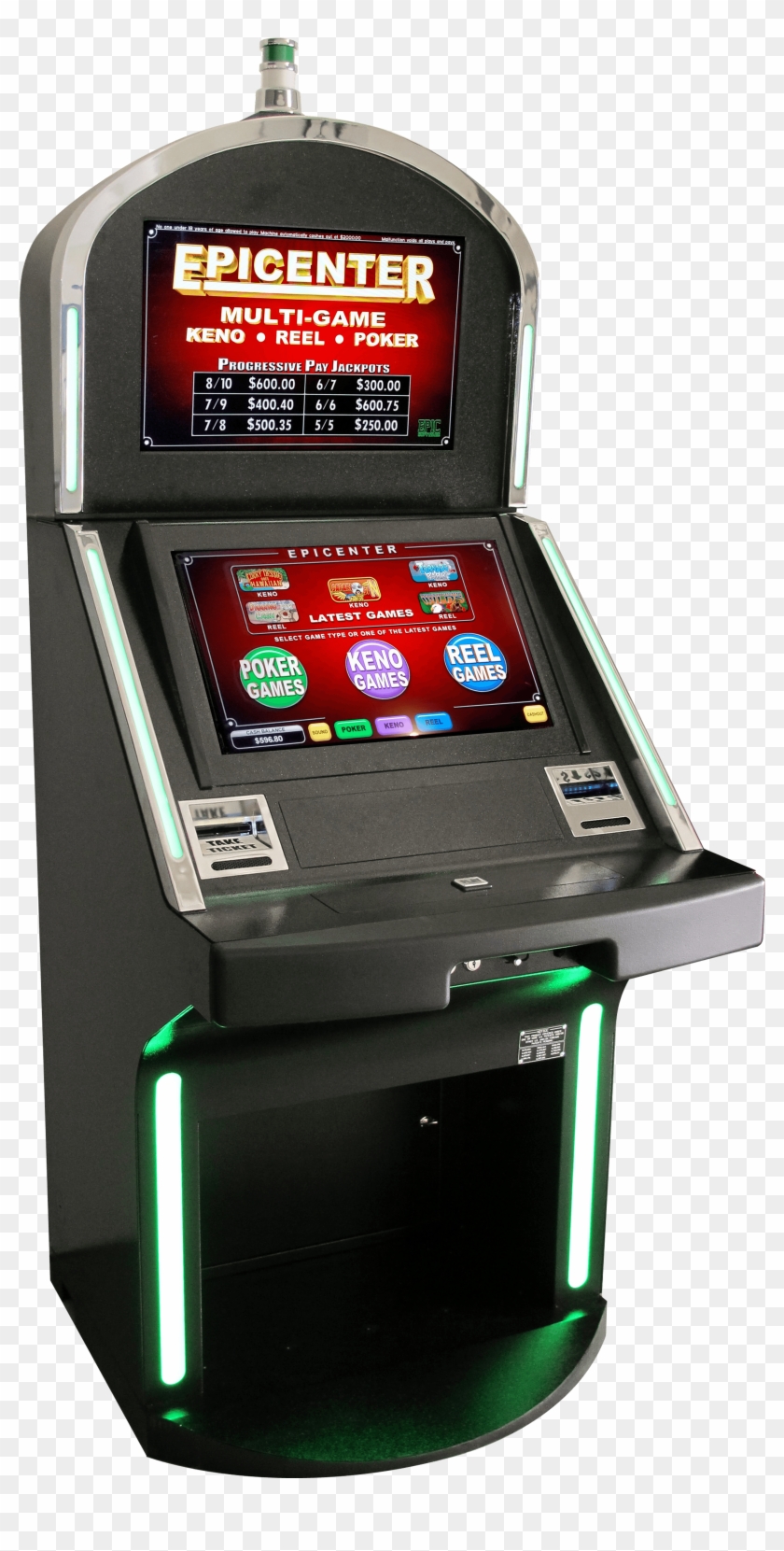 Epic 1000 Gaming Machine - Video Game Arcade Cabinet Clipart