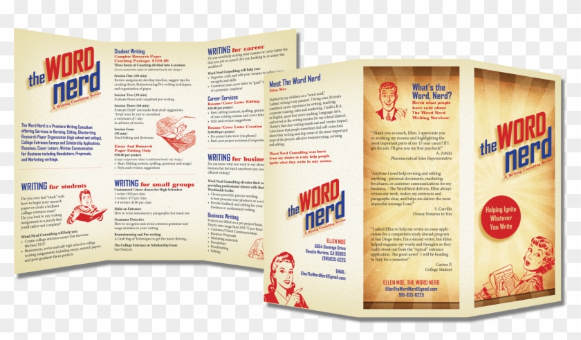 Wordnerd - Flyer Clipart