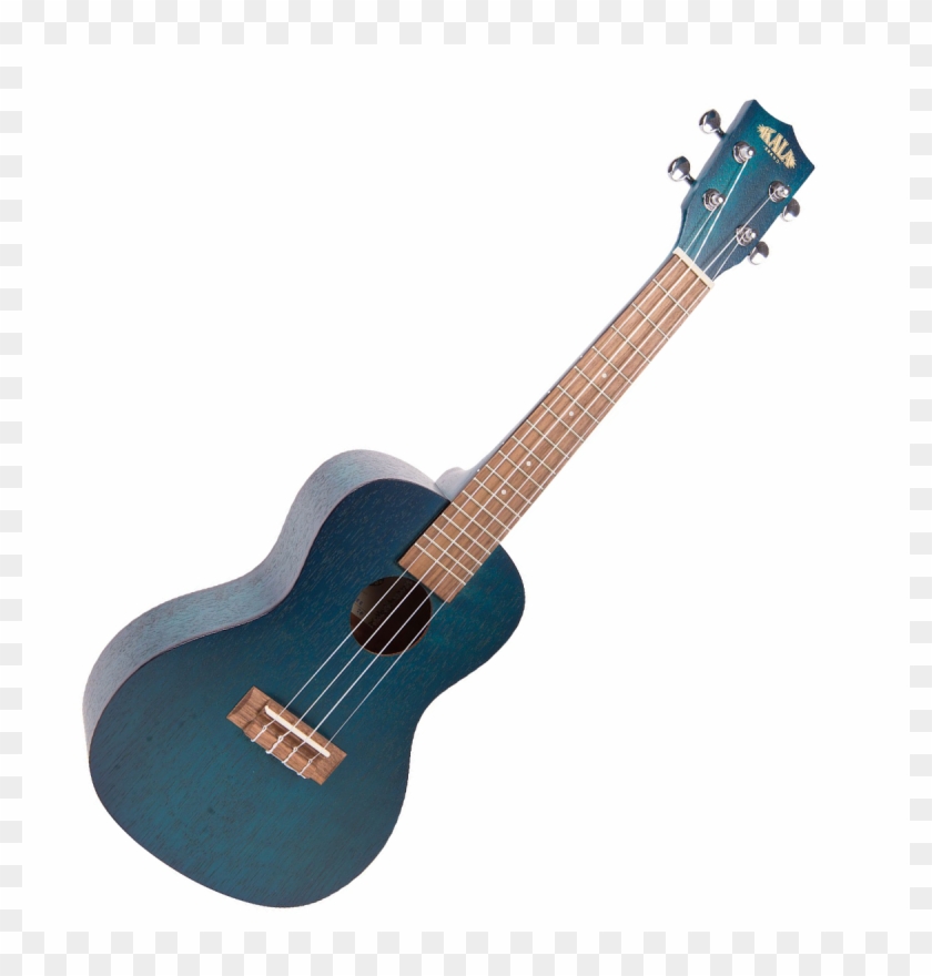 Kala Concert Exotic Mahogany Blue Ukelele - Acoustic Guitar Clipart #4268315