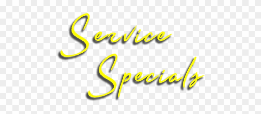 Service Specials Title Image Clipart #4268492