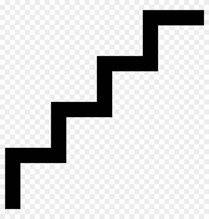 Escalera Vector Png - Stairs Line Clipart #4268540