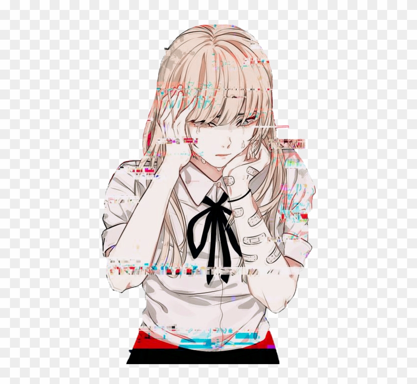 Аниме Девушка С Пластырями Clipart