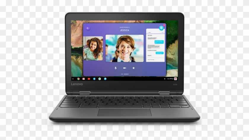 07 Chromebook 300e Hero Front Forward Facing Front - Lenovo 300e Chromebook Clipart #4268854