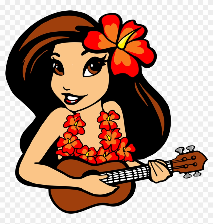 Hawaii Clipart Ukelele - Clipart Of Ukulele Playing - Png Download #4268907