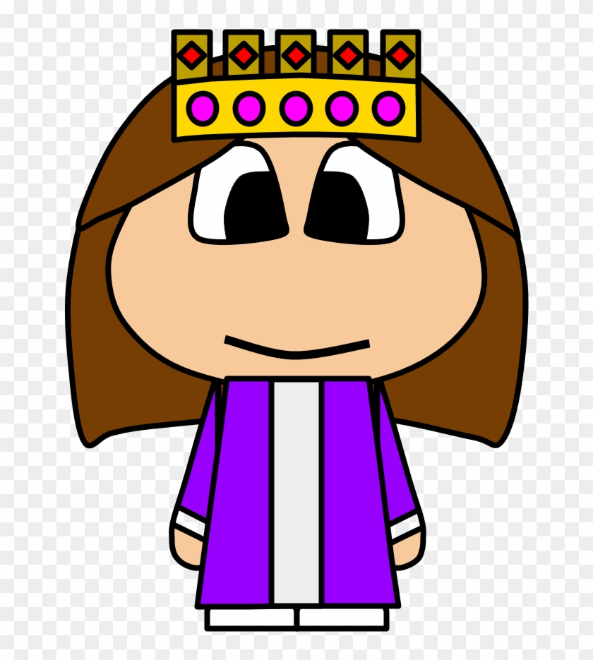 Queen, Crown, Big Eyes, Cartoon Person - Cartoon Clipart