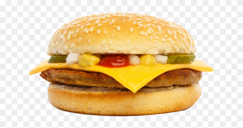 Hamburguesa Sencilla - Hamburger With Cheese Clipart #4269371