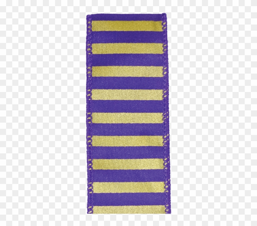 #9 Wired Spirit Stripe Ribbon Purple/gold 10 Yd - Zebra Crossing Clipart #4269549