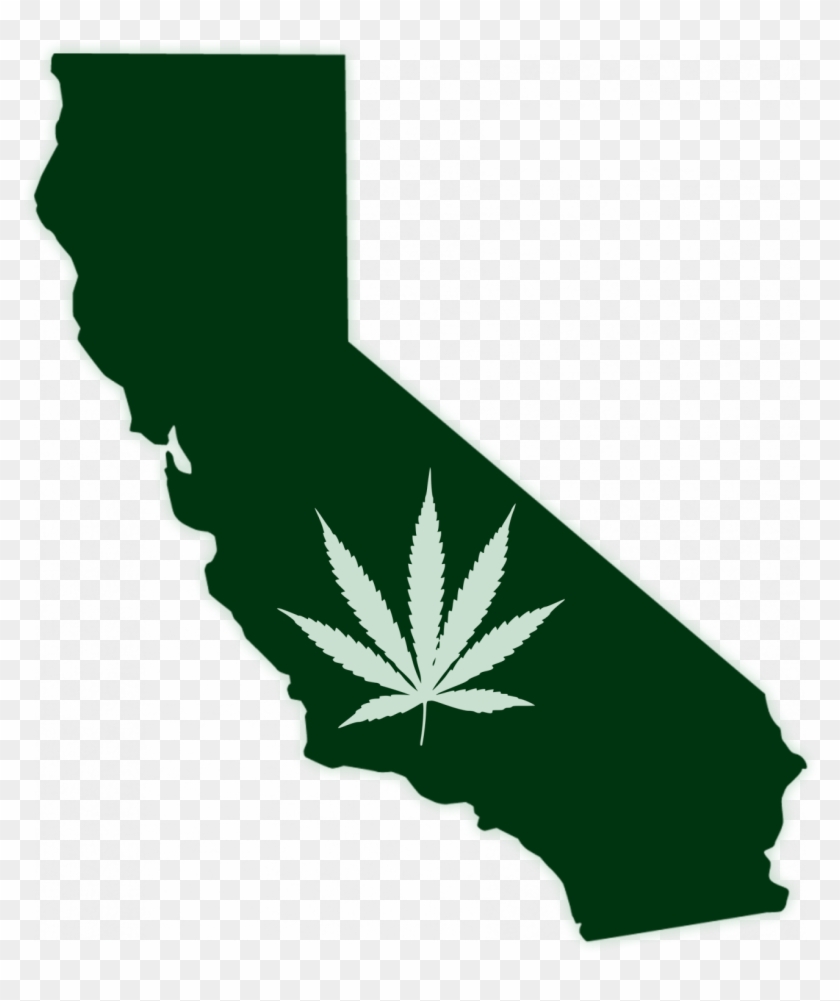 Cropped Dispense Hemp Logo - California Silhouette Clipart