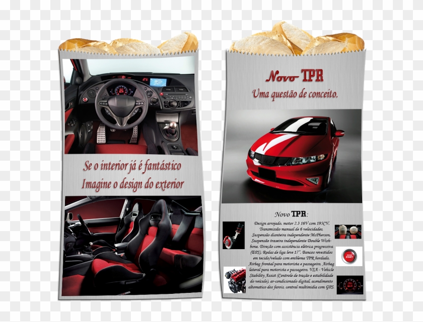 Anuncio Carro Rezcom - Honda Civic Type R Clipart