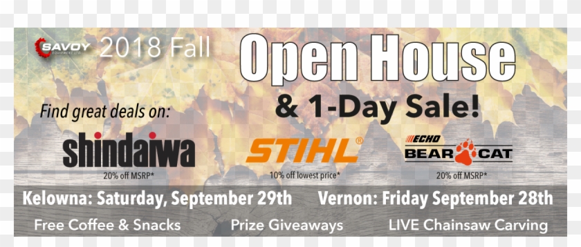 Fall 2018 Open House - Shindaiwa Clipart #4270725