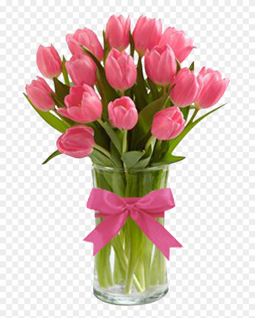 Florero Png - Tulips Flowers In Vase Clipart