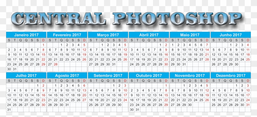 Calendário 2017 Psd,png,cdr E Pdf - Blank 2011 Calendar Clipart #4272258