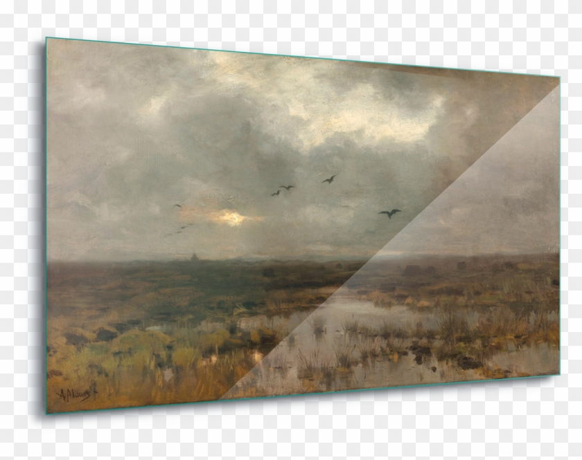 The Marsh Anton Mauve Art Canvas Amp Glass , Png Download - Het Moeras Clipart