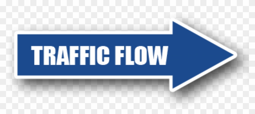 Floor Marking Blue Directional Arrow, Traffic Flow - Directional Arrows Clipart
