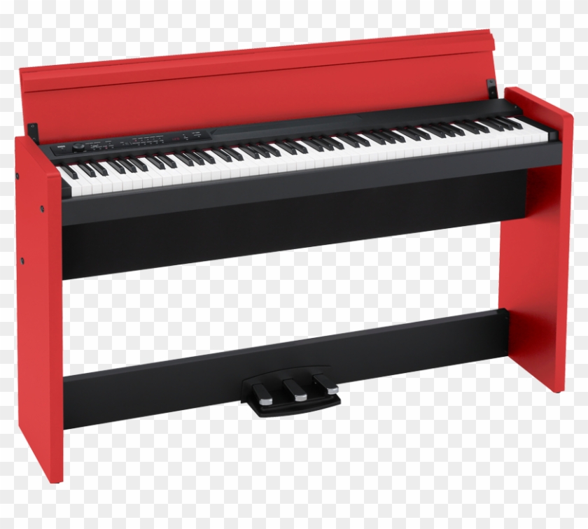 Korg Lp-380 Digital Piano - Red Piano Png Clipart #4272746