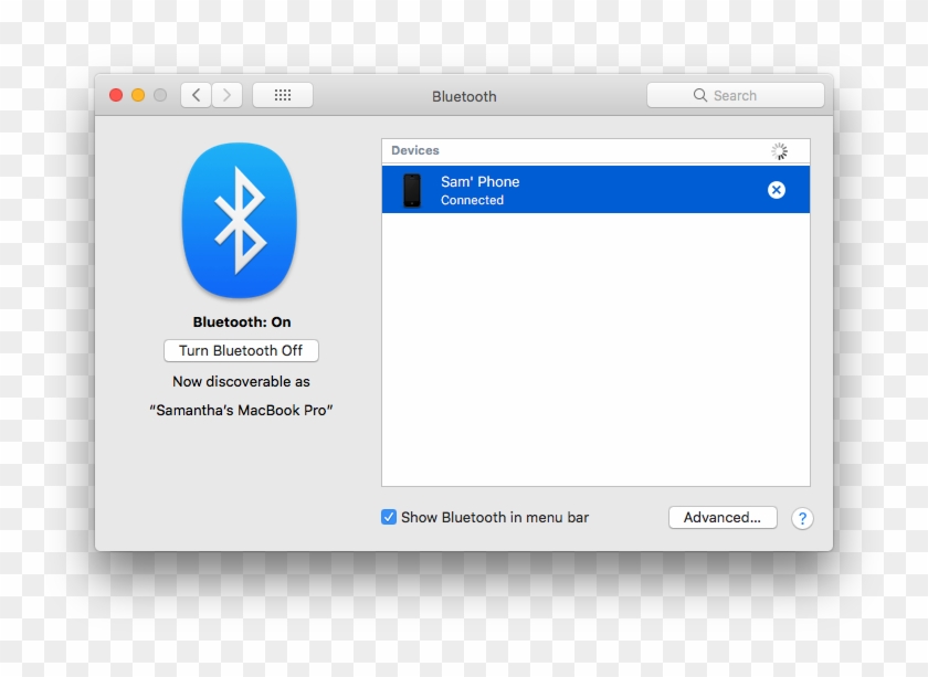 How To Tether Your Iphone To A Mac - Turn On Bluetooth Mac Clipart #4272907