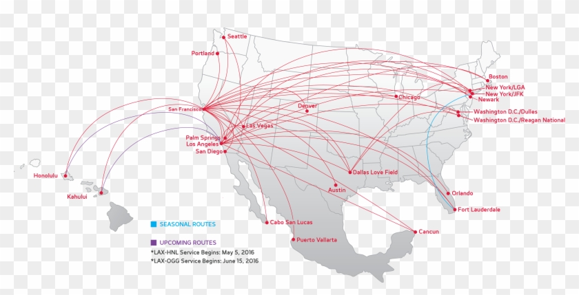 Network Map - Sf To Nyc Clipart #4273110