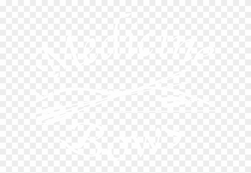 Cropped-medicinebows Logo White Website - Calligraphy Clipart