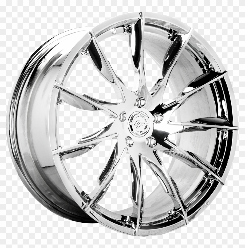 C - Full Chrome - Hubcap Clipart #4273577