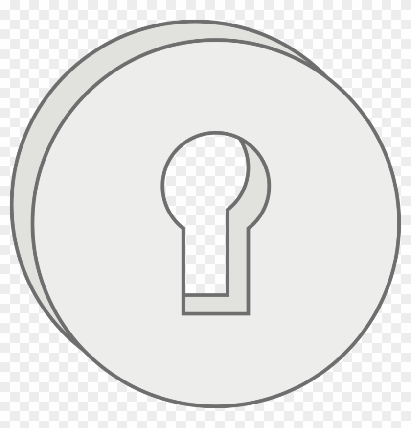 Lock Png - Keyhole Clipart Black And White Transparent Png
