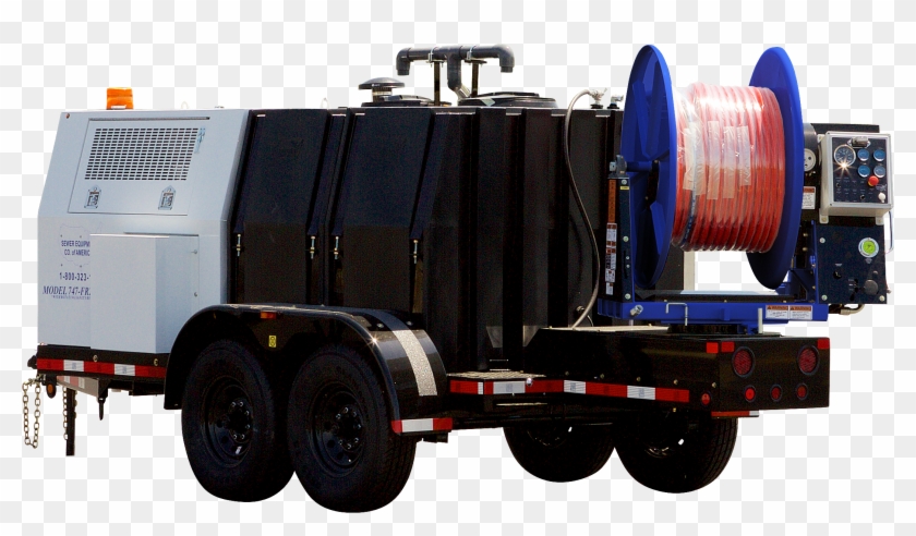 Sewer Equipment 747 - Trailer Truck Clipart