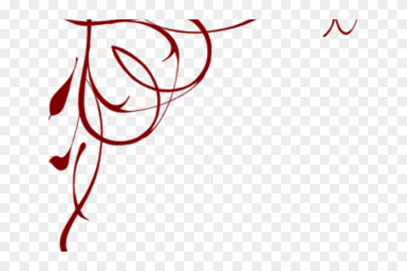 Graphic Royalty Free Download Curly Clipart String - Border Design Heart Blue - Png Download