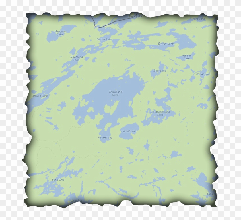Topographical Map Of Snowbank Lake - Population Density Of Oahu Clipart #4274045
