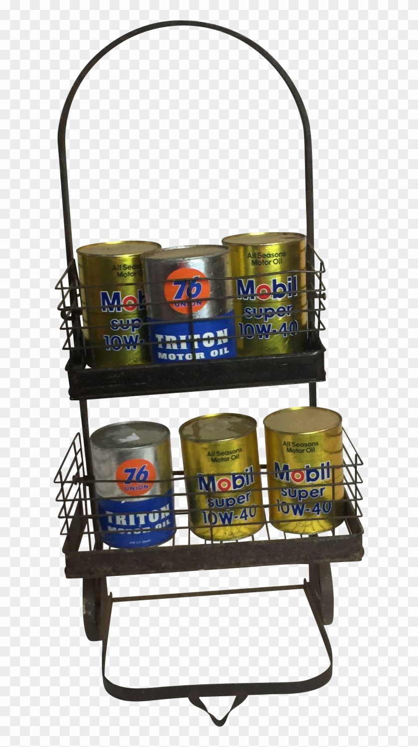 Texaco Motor Oil Can Display Service Cart - Chair Clipart #4274205