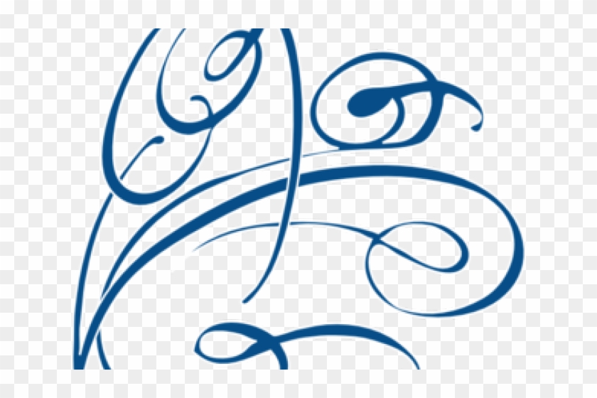 Swirls Free On Dumielauxepices Net Squiggle - Transparent Blue Swirl Clip Art - Png Download