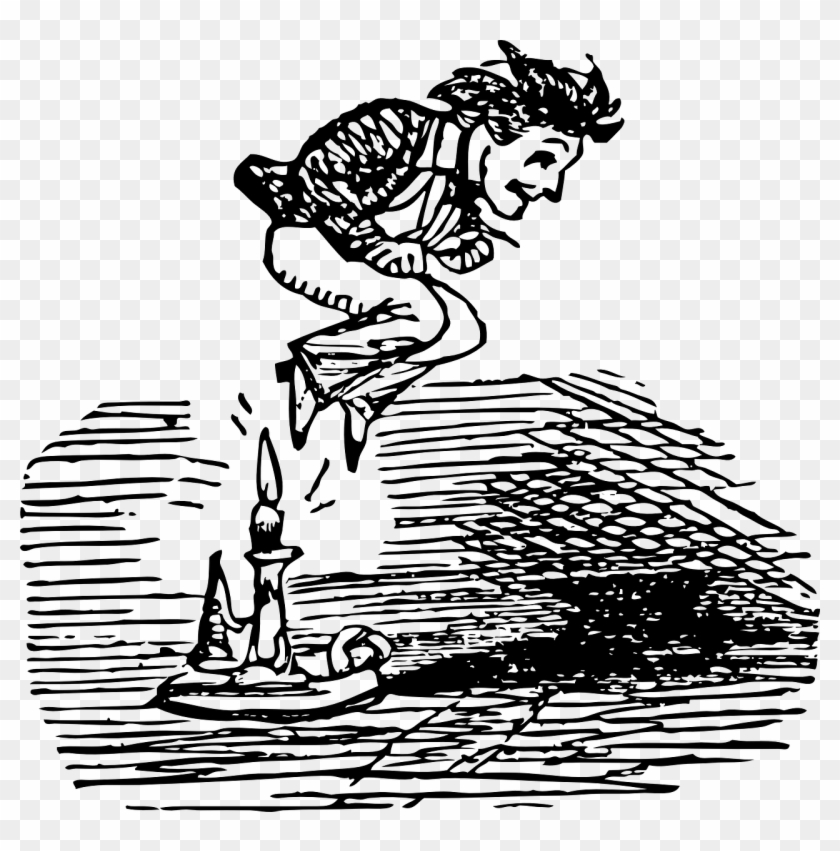 Jack Be Nimble Jack Be Quick Jumping - Jack Be Nimble Jack Clipart #4274681