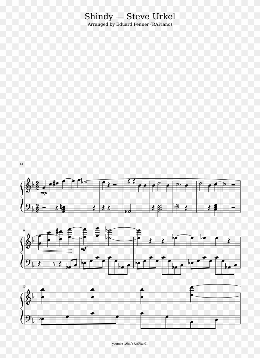 Shindy Steve Urkel Sheet Music Composed By Arranged - Sheet Music Clipart