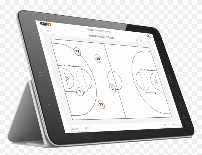 El Baloncesto Y La Tecnología Se Unen Con Nbn23 - Tablet Computer Clipart #4275337