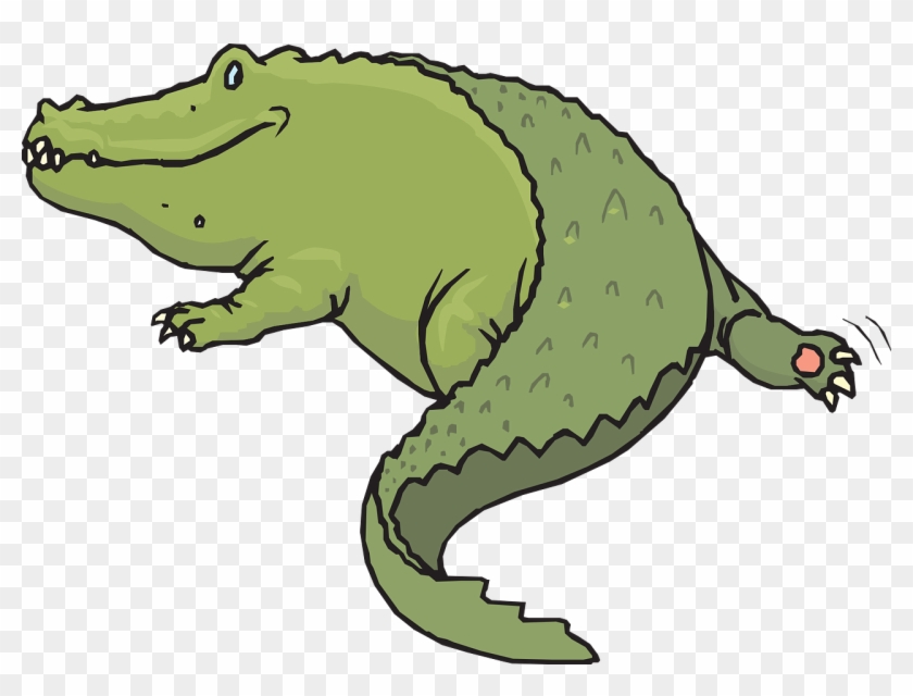 Cocodrilo1 - Alligator Tail Clipart - Png Download #4275448