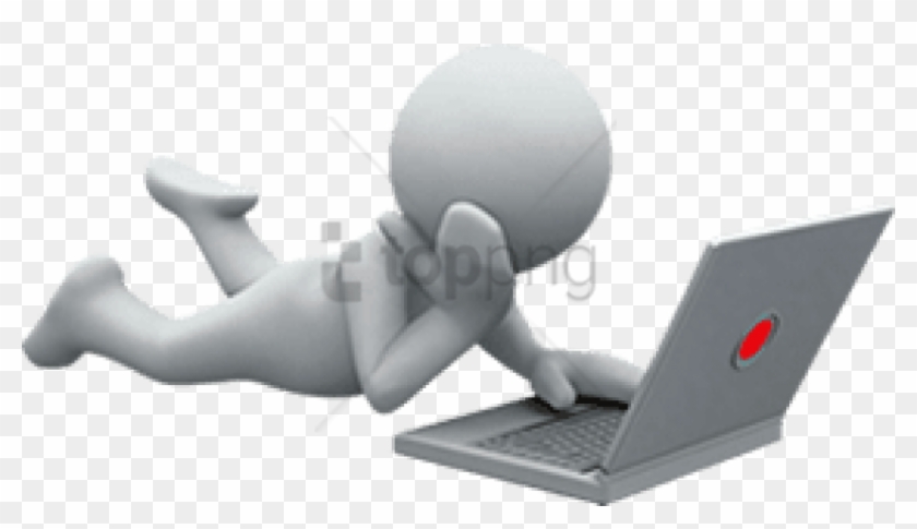 Free Png Boneco Computador Png Image With Transparent - Boneco No Computador Png Clipart