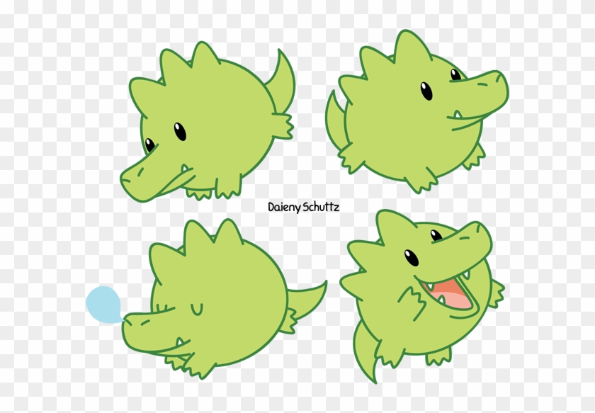 Chibi By Daieny - Chibi Crocodile Clipart
