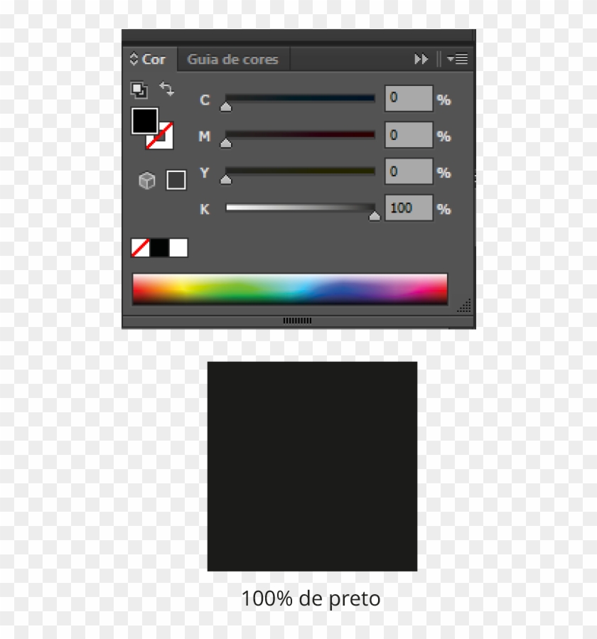 Preto - Preto 100 Cmyk Photoshop Clipart